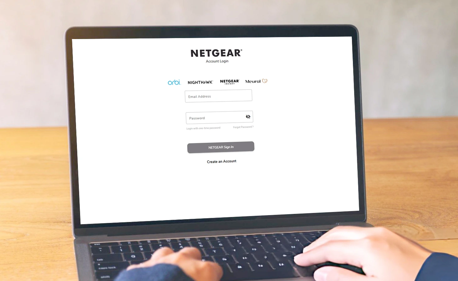 Accessing the orbilogin.net setup wizard