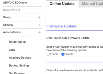 orbi Firmware Update